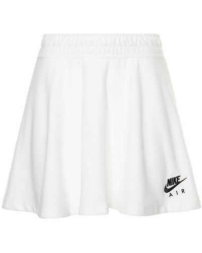 Nike Langer Rock Aus Baumwollmischung - Weiß