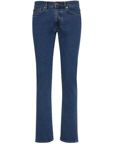 Versace Jeans Aus Stretch-baumwolldenim - Blau