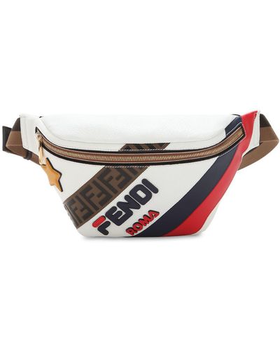 Fendi Mania Roma Leather Belt Bag - Multicolor