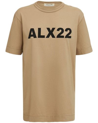 1017 ALYX 9SM Camiseta De Jersey De Algodón Con Logo - Neutro