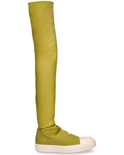 Rick Owens 20mm Hohe Lederstiefel "classic Bumper" - Gelb