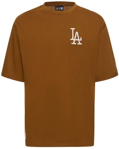 KTZ La Dodgers League Essentials T-Shirt - Brown