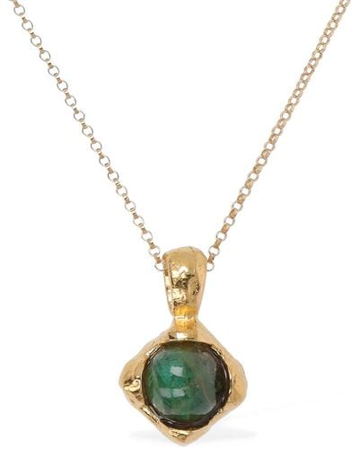 Alighieri The Eye Of The Storm Emerald Necklace - Metallic