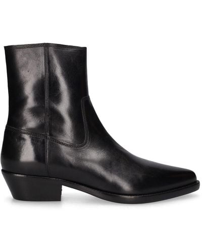 Isabel Marant Okuni Leather Chelsea Boots - Black