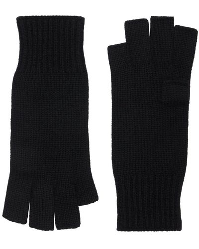 Khaite Kai Soft Cashmere Gloves - Black
