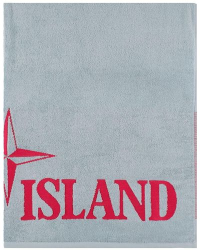 Stone Island Telo Mare Con Logo - Multicolore