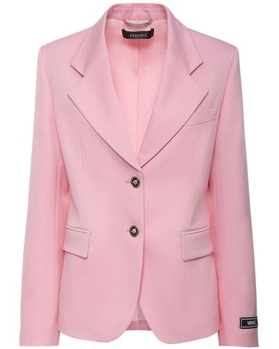 Versace ストレッチウールジャケット - ピンク