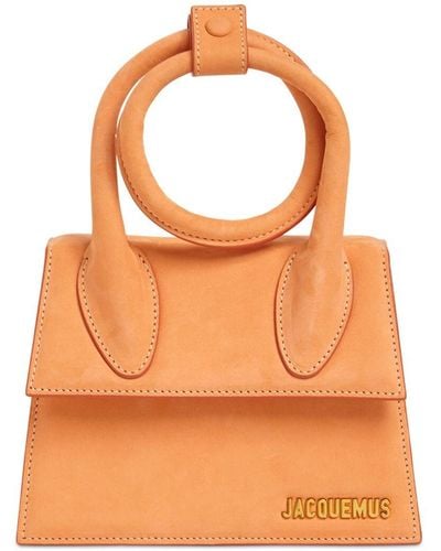Jacquemus Le Chiquito Noeud Leather Bag - Orange