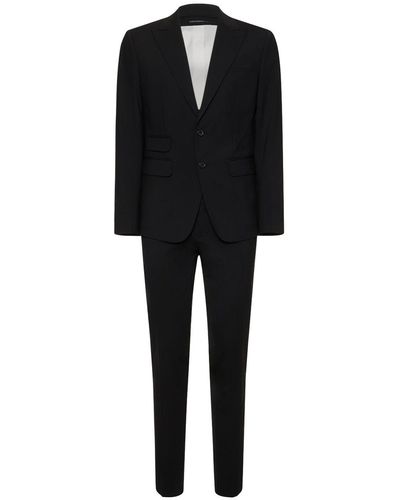 DSquared² London Stretch Wool Suit - Black