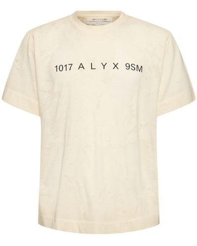 1017 ALYX 9SM Logo Print Translucent S/s T-shirt - Natural