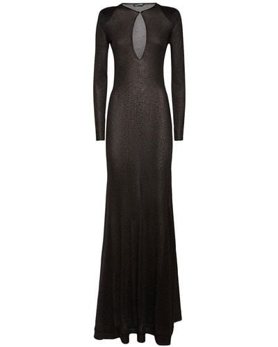 Tom Ford ルレックスビスコースジャージードレス - ブラック