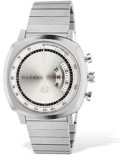 Gucci Lg40 Grip Stainless Steel Watch - Grey