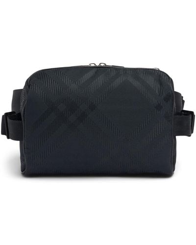 Burberry Check Print Jacquard Belt Bag - Black
