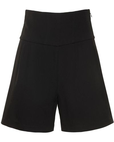 BITE STUDIOS Fitted Viscose Cady Shorts - Black