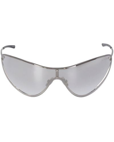 Acne Studios Maskensonnenbrille Aus Metall "antus" - Grau