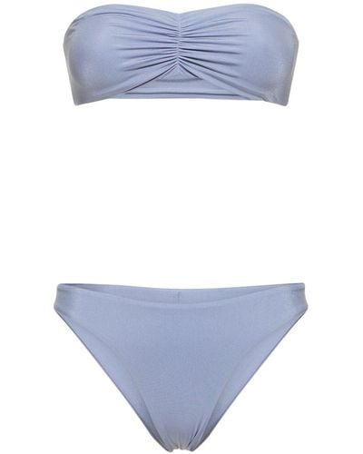 Lido Cinquantadue Bandeau Bikini Set - Blue