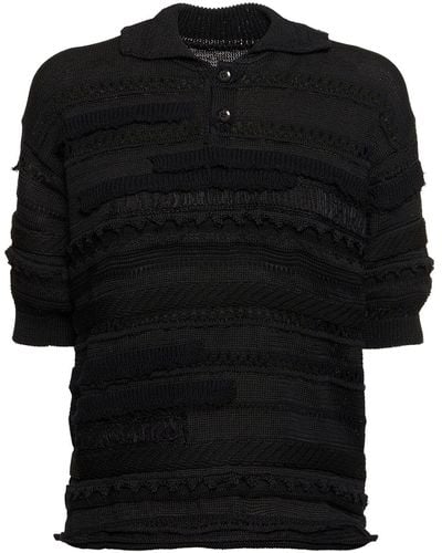 Yohji Yamamoto Pullover Aus Jerseystrick - Schwarz