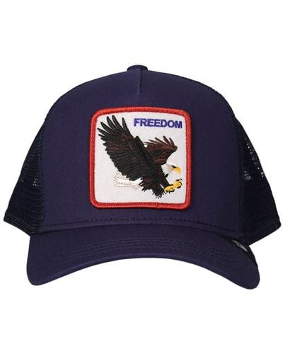 Goorin Bros The Freedom Eagle Trucker Hat W/patch - Blue