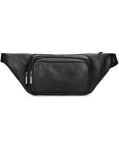 Mattia Capezzani Leather Belt Bag - Black