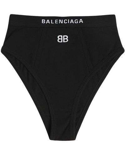Balenciaga コットンジャージースポーツブリーフ - ブラック