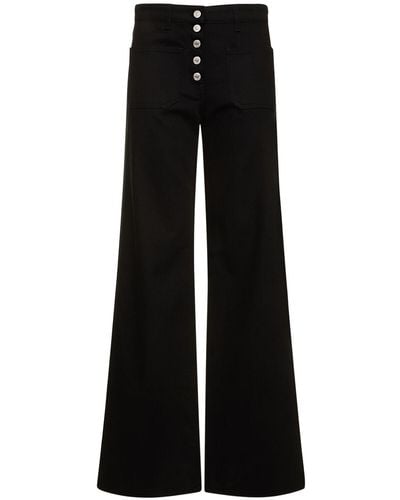 Courreges Jeans baggy fit in denim - Nero