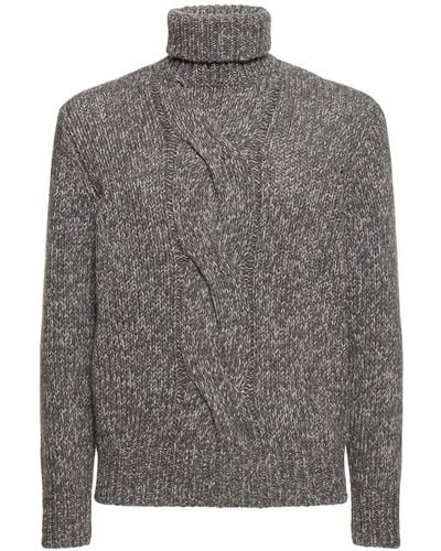 Brunello Cucinelli Sweater Aus Kaschmir Mit Rollkragen - Grau