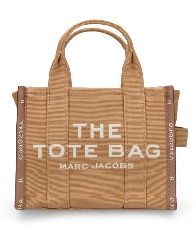 Marc Jacobs The Small Tote Cotton Blend Bag - Brown