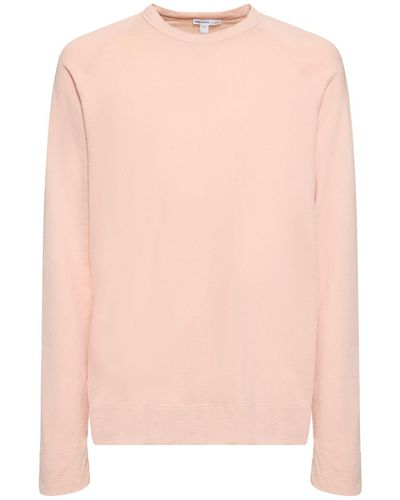James Perse Vintage-sweatshirt Aus Baumwollfrottee - Pink