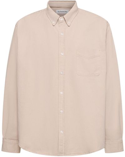 Frankie Shop Cotton Denim Shirt - Natural