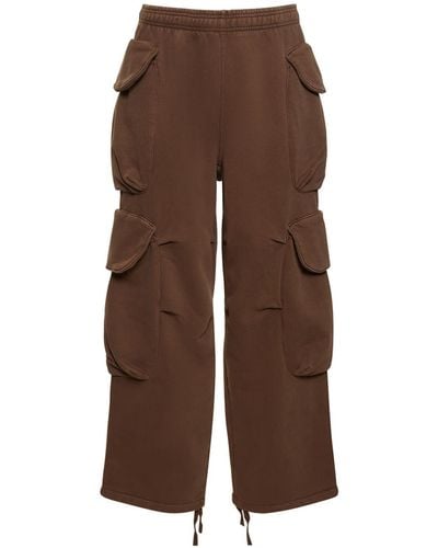 Entire studios Heavy Gocar Cotton Cargo Trousers - Brown