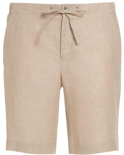 Loro Piana Solaire Linen Shorts - Natural