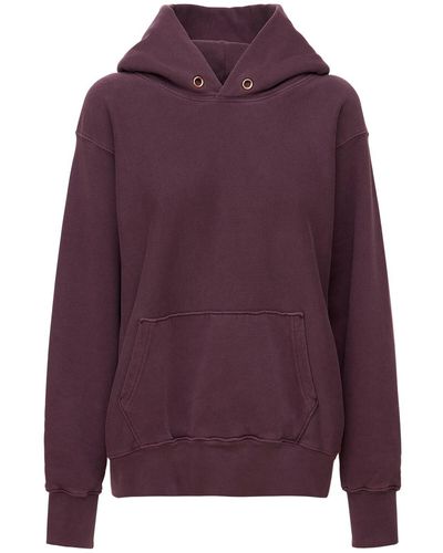 Les Tien Hoodie Aus Baumwolle - Lila