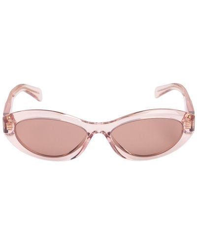 Prada Round Acetate Sunglasses - Pink