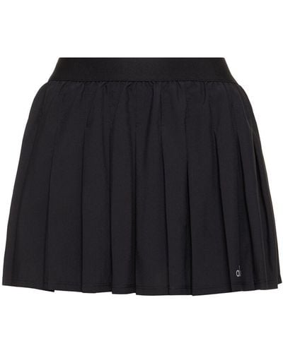 Alo Yoga Varsity Tennis Tech Skirt - Black