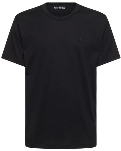 Acne Studios Nash Face M Short Sleeve Regular T-Shirt - Black