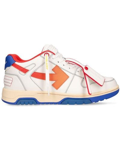 Off-White c/o Virgil Abloh Sneakers Aus Leder "out Of Office" - Rot