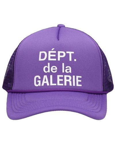 GALLERY DEPT. Cappello trucker in felpa con logo - Viola