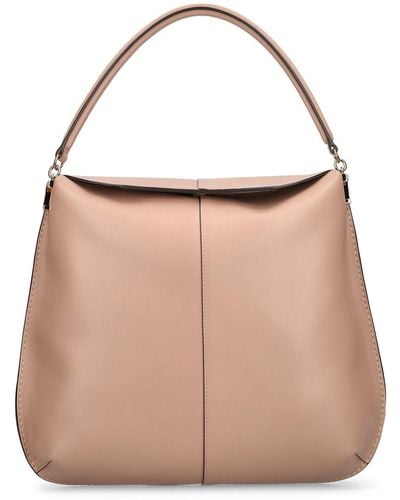 Tod's Large Tst Leather Tote Bag - Natural