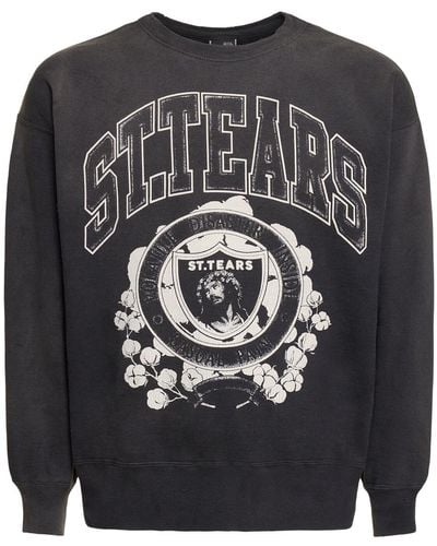 Saint Michael Sweat-shirt denim tears x saint mx6 - Gris