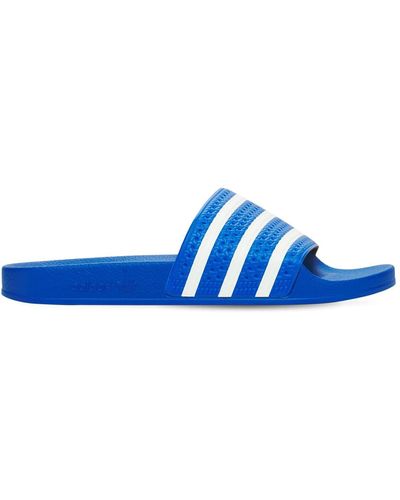 adidas Originals Adilette Stripe Slide Sandals - Blue