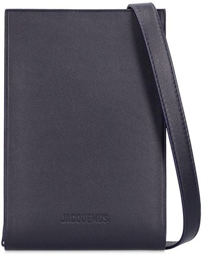 Jacquemus Le Gadju Leather Phone Holder - Blue