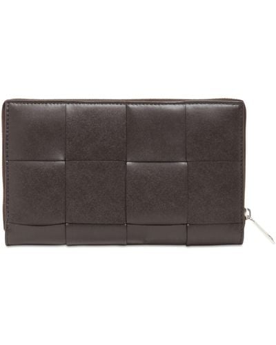 Bottega Veneta Maxi Intreccio Leather Zip Around Wallet - Multicolour