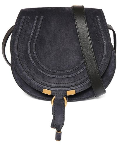 Chloé Bolso de hombro mini marcie de ante - Gris