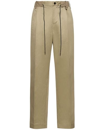Sacai Cotton Chino Trousers - Natural