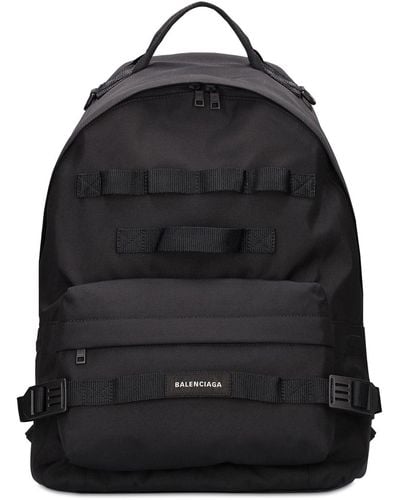 Balenciaga Medium Army Nylon Backpack - Black