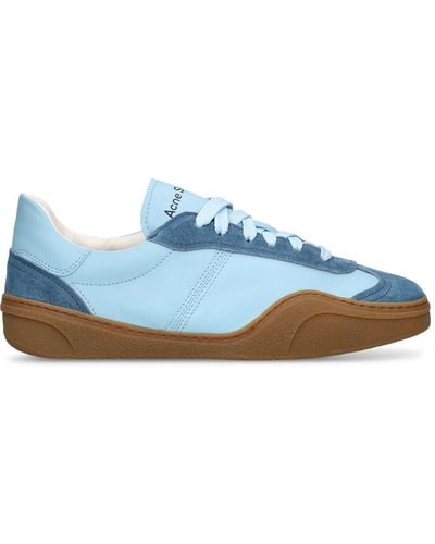 Acne Studios Bars Leather Sneakers - Blue