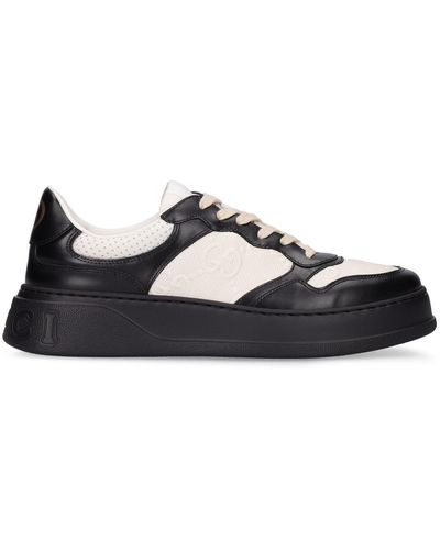 Gucci Zapatilla con GG En Relieve Para Mujer - Negro