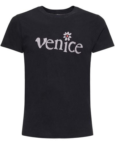 ERL Bedrucktes T-shirt "venice" - Schwarz