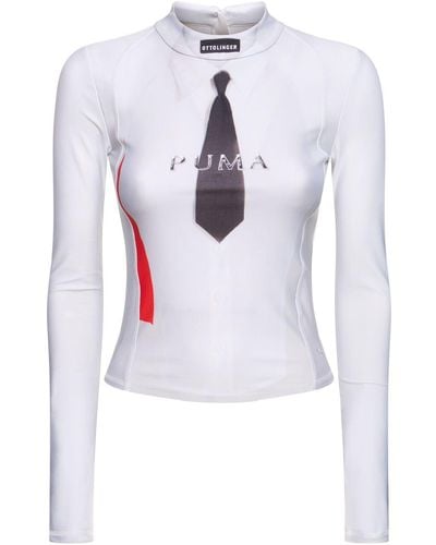 OTTOLINGER Puma X Printed Jersey T-shirt - White