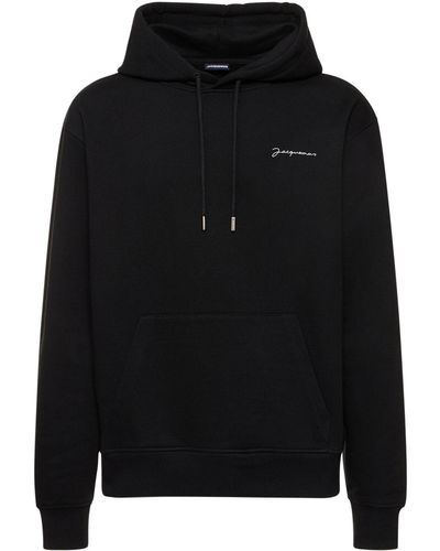 Jacquemus Les Classiquesコレクション Le Sweatshirt Brodé フーディ - ブラック